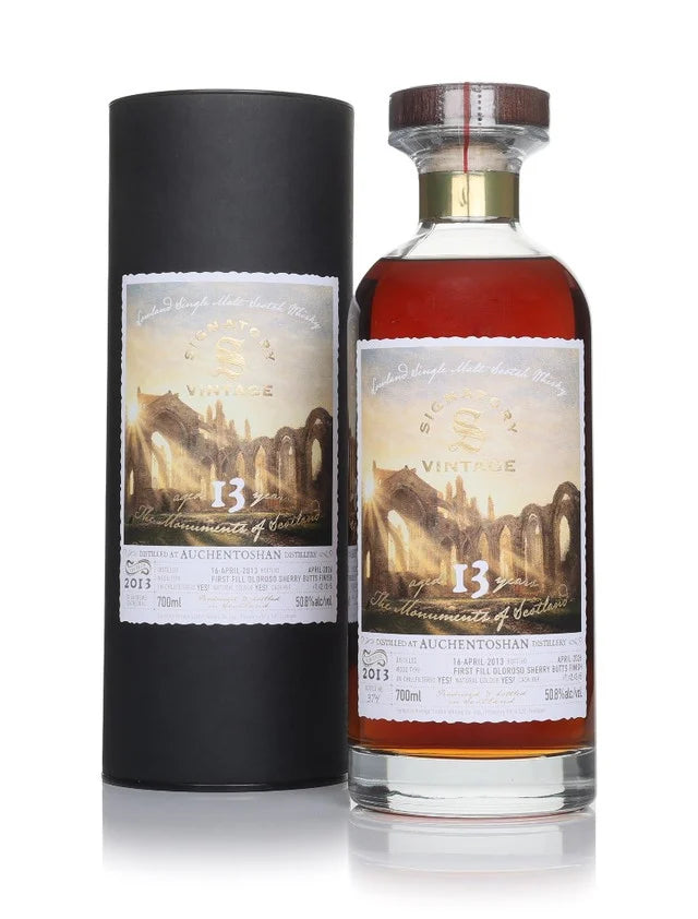 Auchentoshan 13 Year Old 2013 - The Monuments of Scotland (Signatory) 70cl Whisky