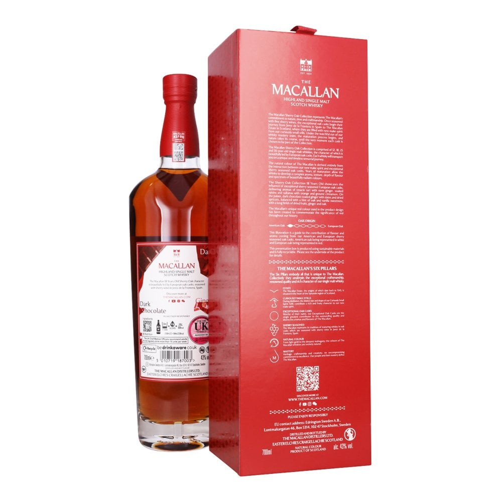 Macallan 18 Year Old - Sherry Oak - 2025 Release - 43%
